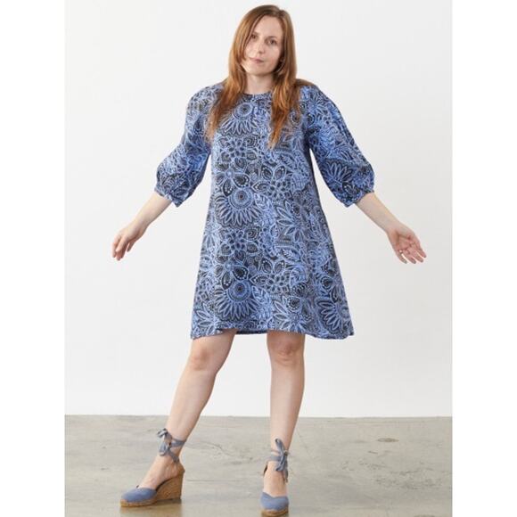 Bryn Walker Linen Dress Print Lucien Dress Aline - Picture 2 of 9